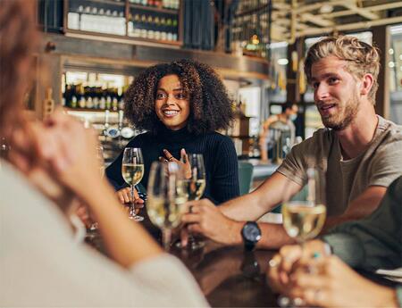 Don't feel like you have to grab and go. feel free to stay and socialize a bit